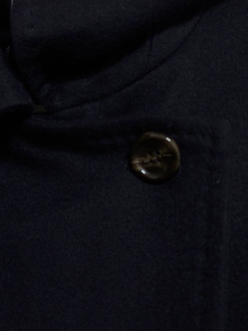 イネドINED 9号ネイビー濃紺カシミヤ100%ラップコート冠婚葬祭フォーマル