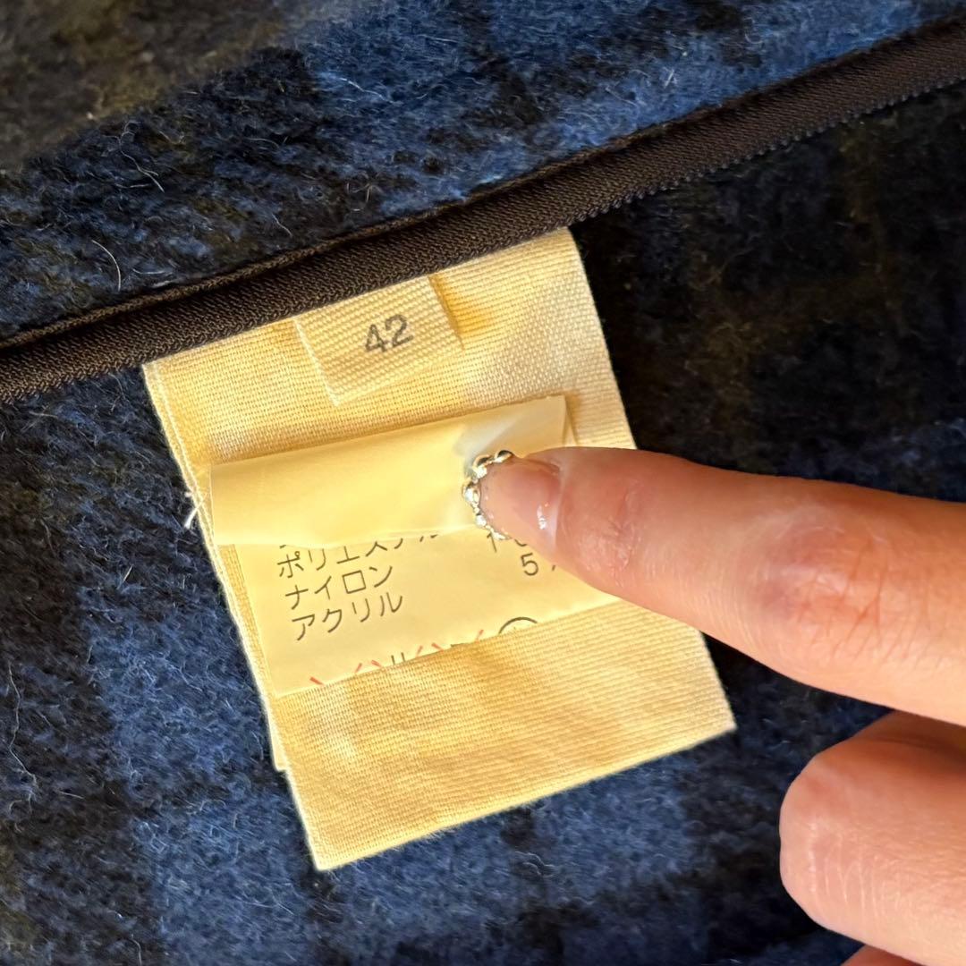 ロンドントラディション　ウール　ピーコート　ブルー　イングランド製