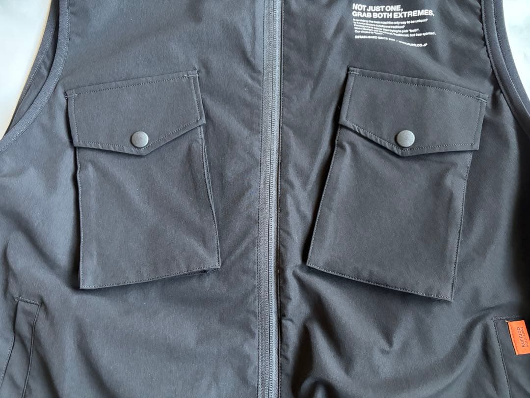 ラフロッグRUFLOG FLEX PLAYFIELD VESTベスト ブラックL