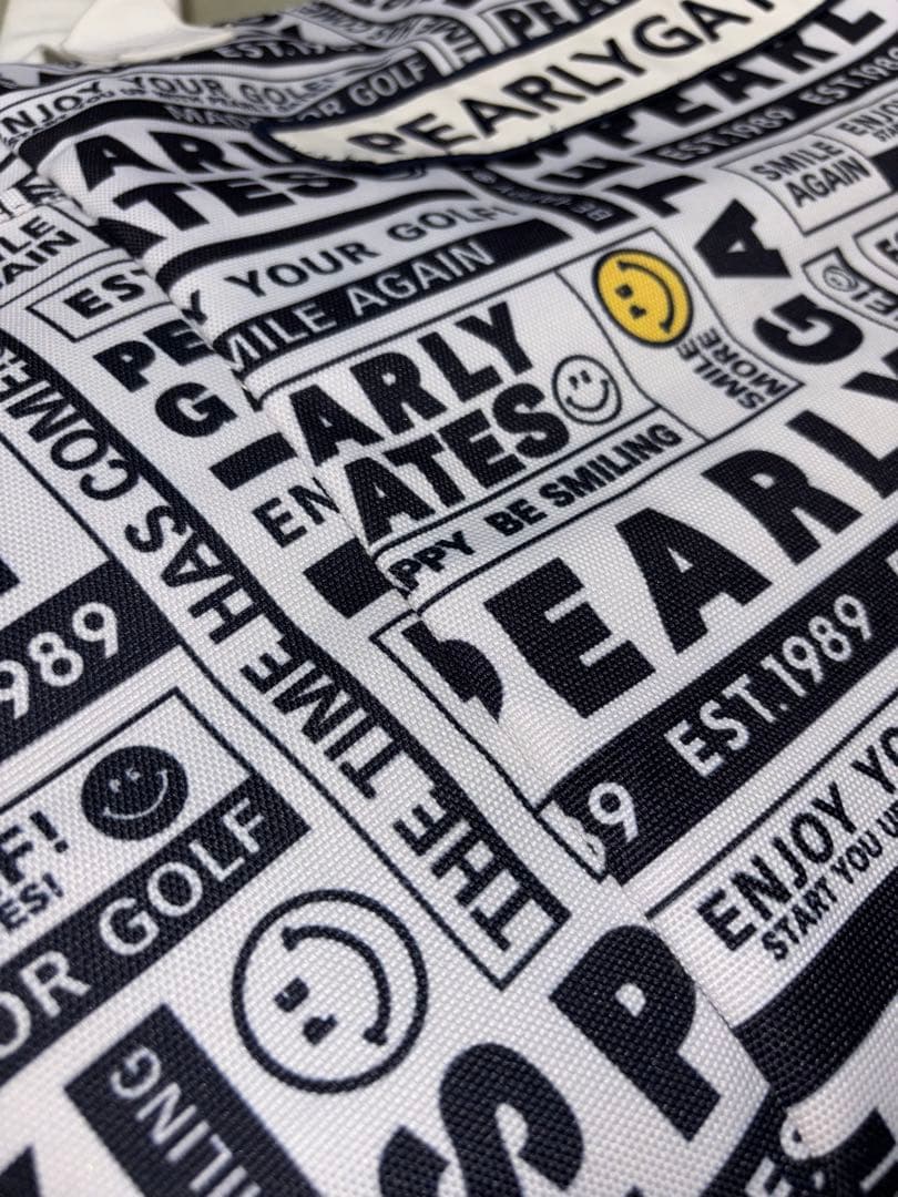 （大ちゃん）パーリーゲイツ、ニュースペーパー柄、ロッカーバッグとセット