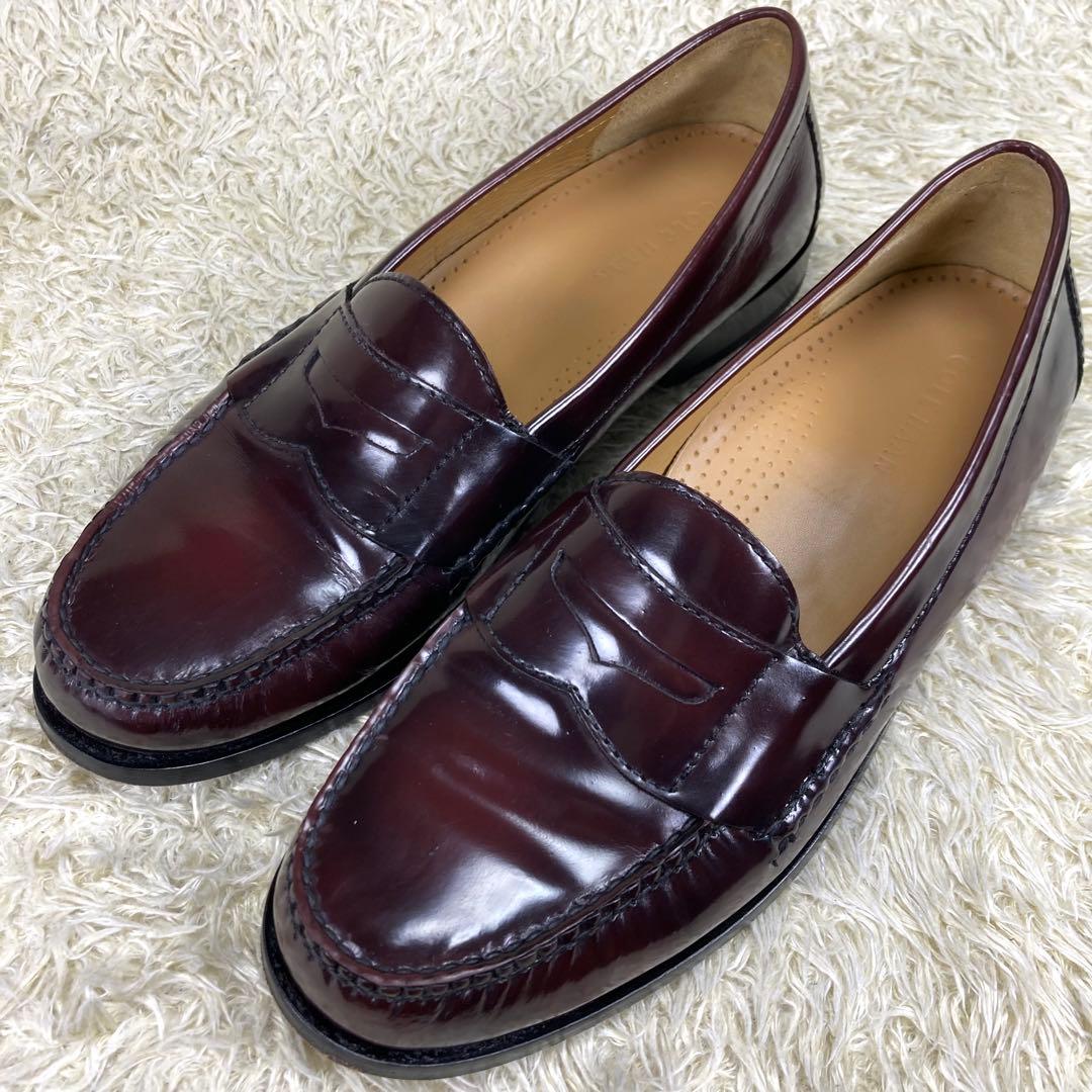 『極美品』COLE HAAN ローファー 革靴 レザー 本革 バーガンディ