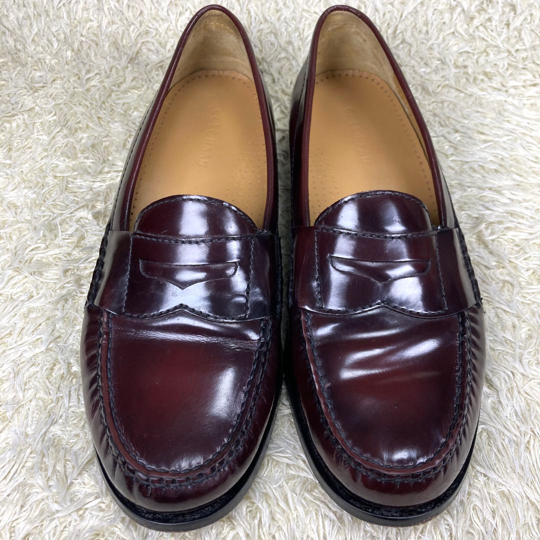 『極美品』COLE HAAN ローファー 革靴 レザー 本革 バーガンディ