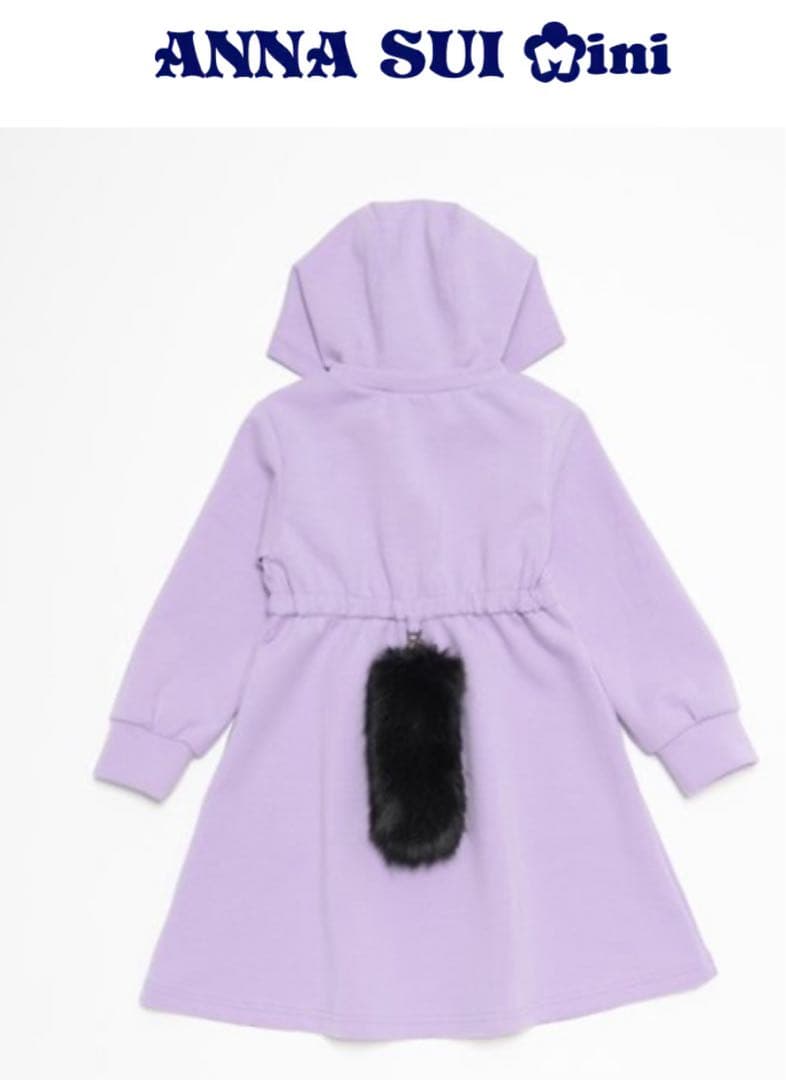 新品　アナスイミニ　ネコカットワンピース しっぽ付　150