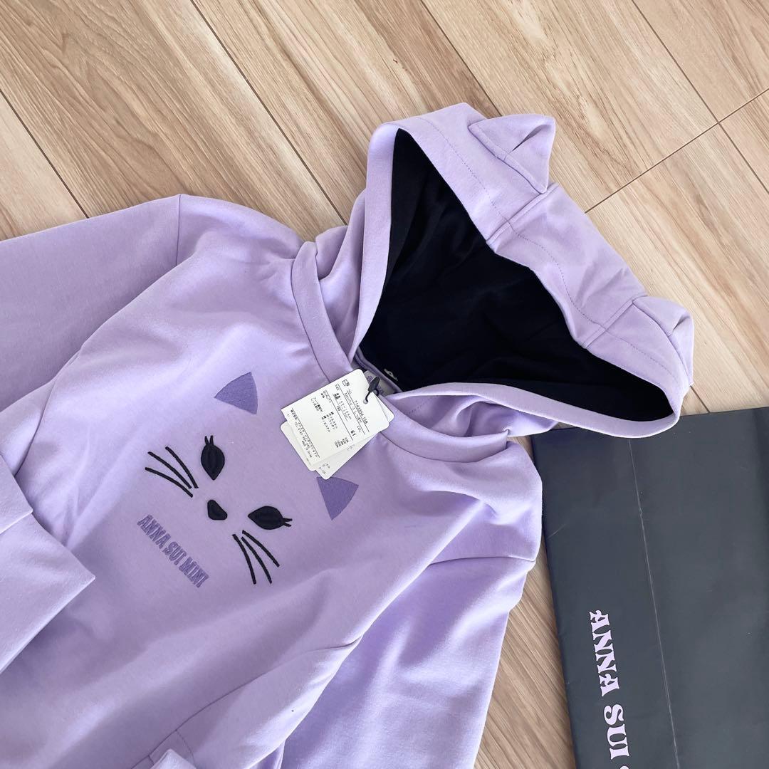 新品　アナスイミニ　ネコカットワンピース しっぽ付　150