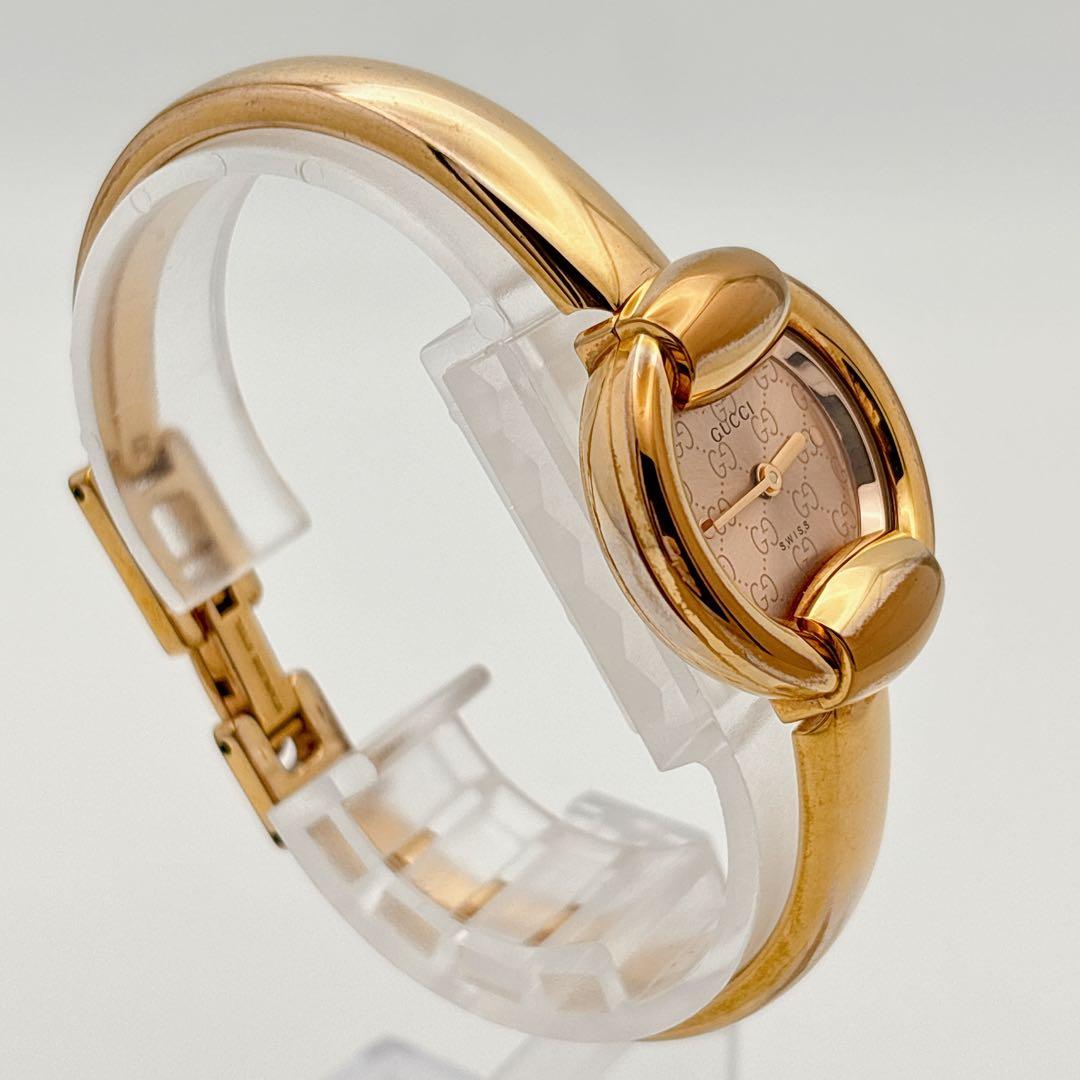 【希少・電池新品・完備】GUCCI 1400L ゴールド GG柄 ラウンド