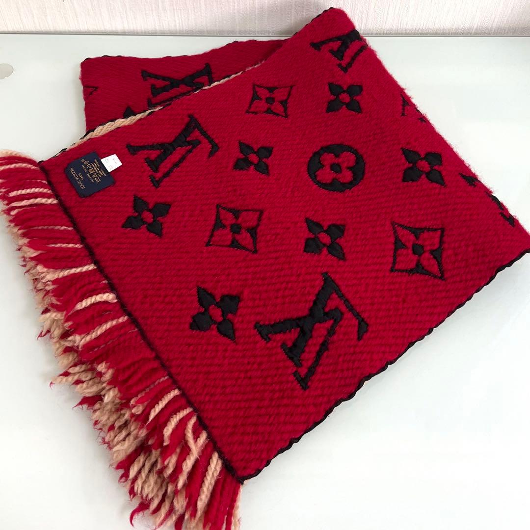 『美品』Louis Vuitton マフラー エシャルプロゴマニア デュオ