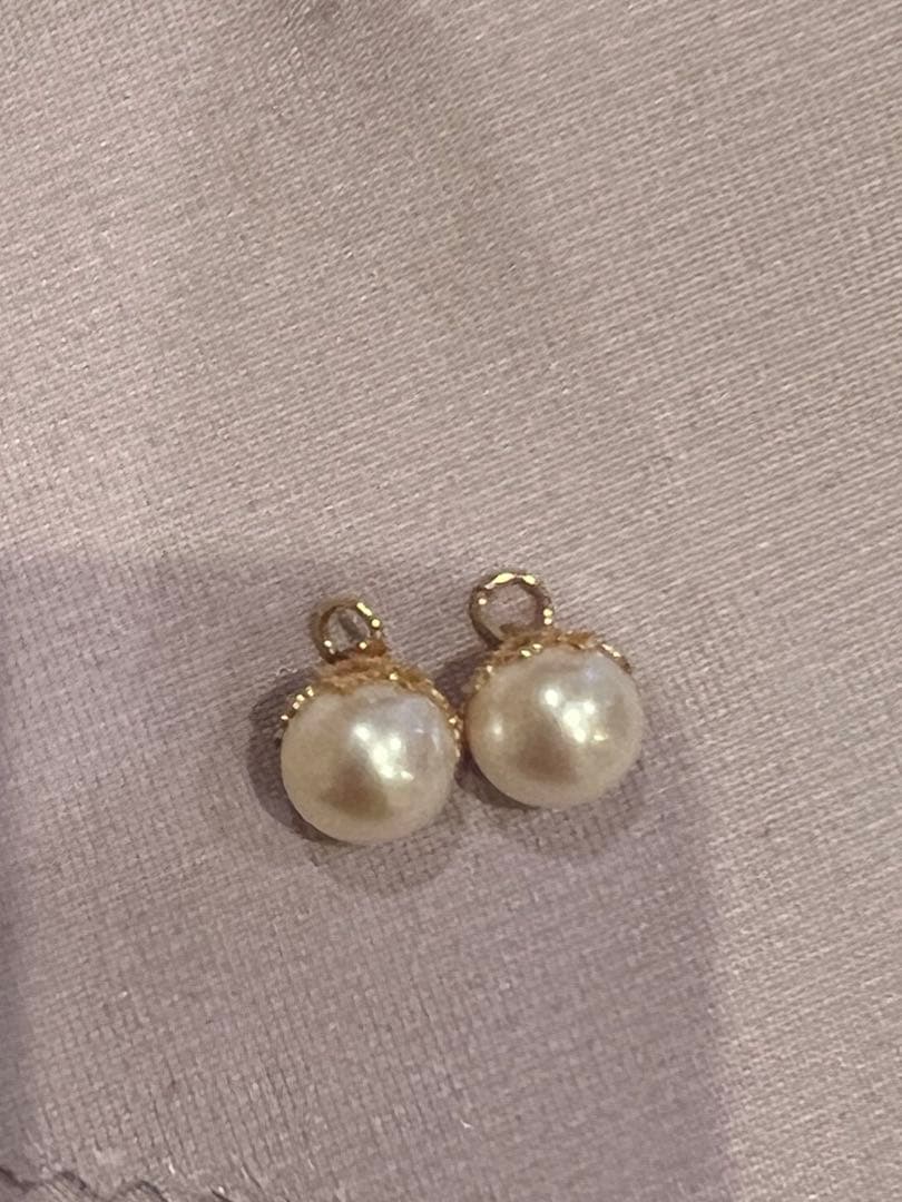 agete K10パールチャーム