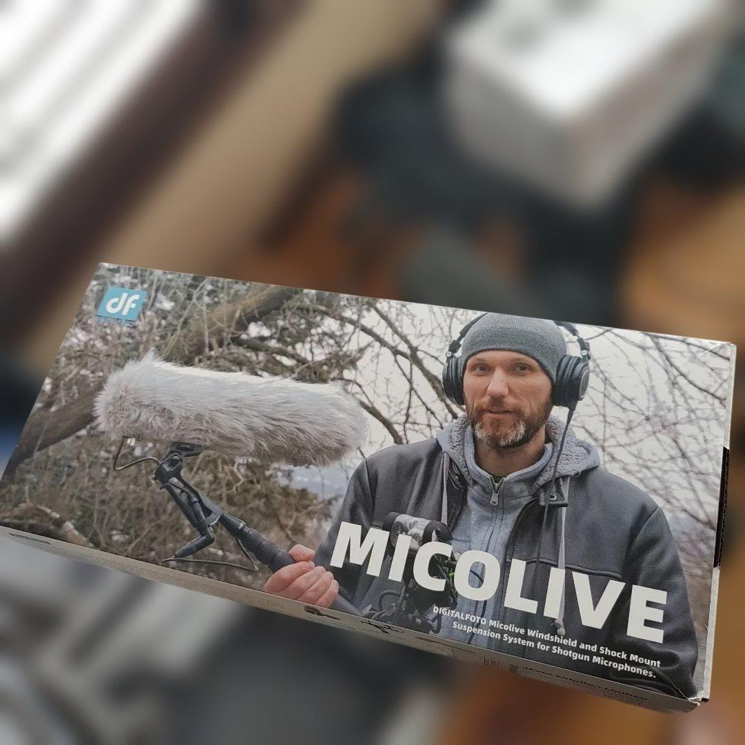 MICOLIVE ウィンドシールド・ショックマウント、ポール付き