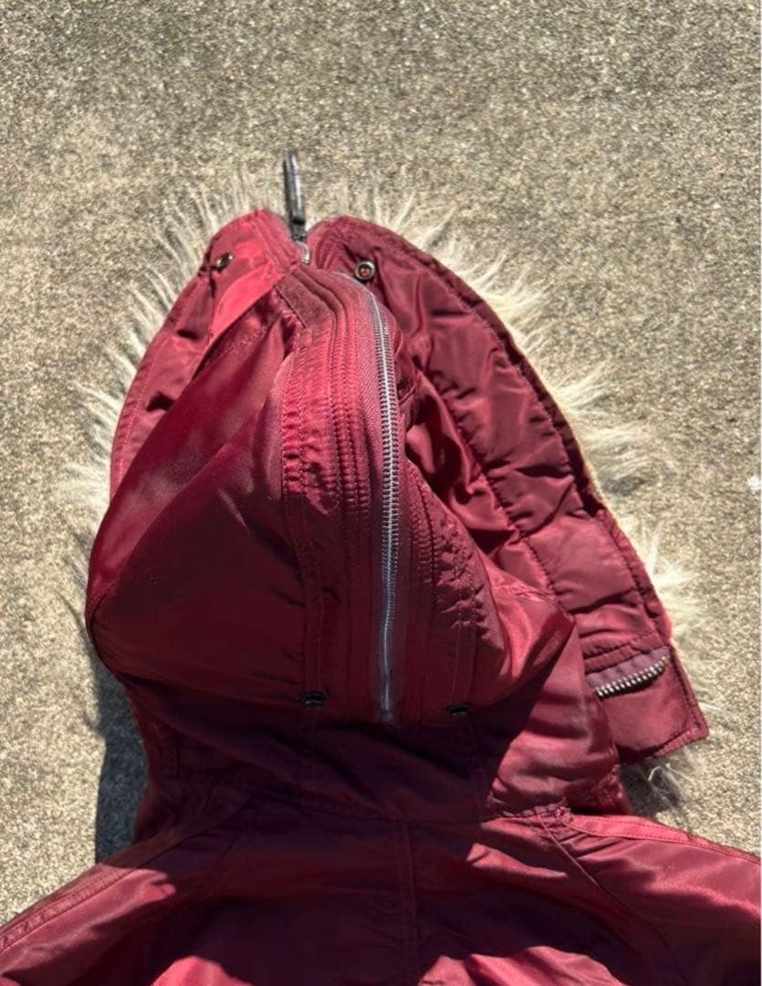 極美品 80s alpha N2B ボルドー ARMY ミリタリー us