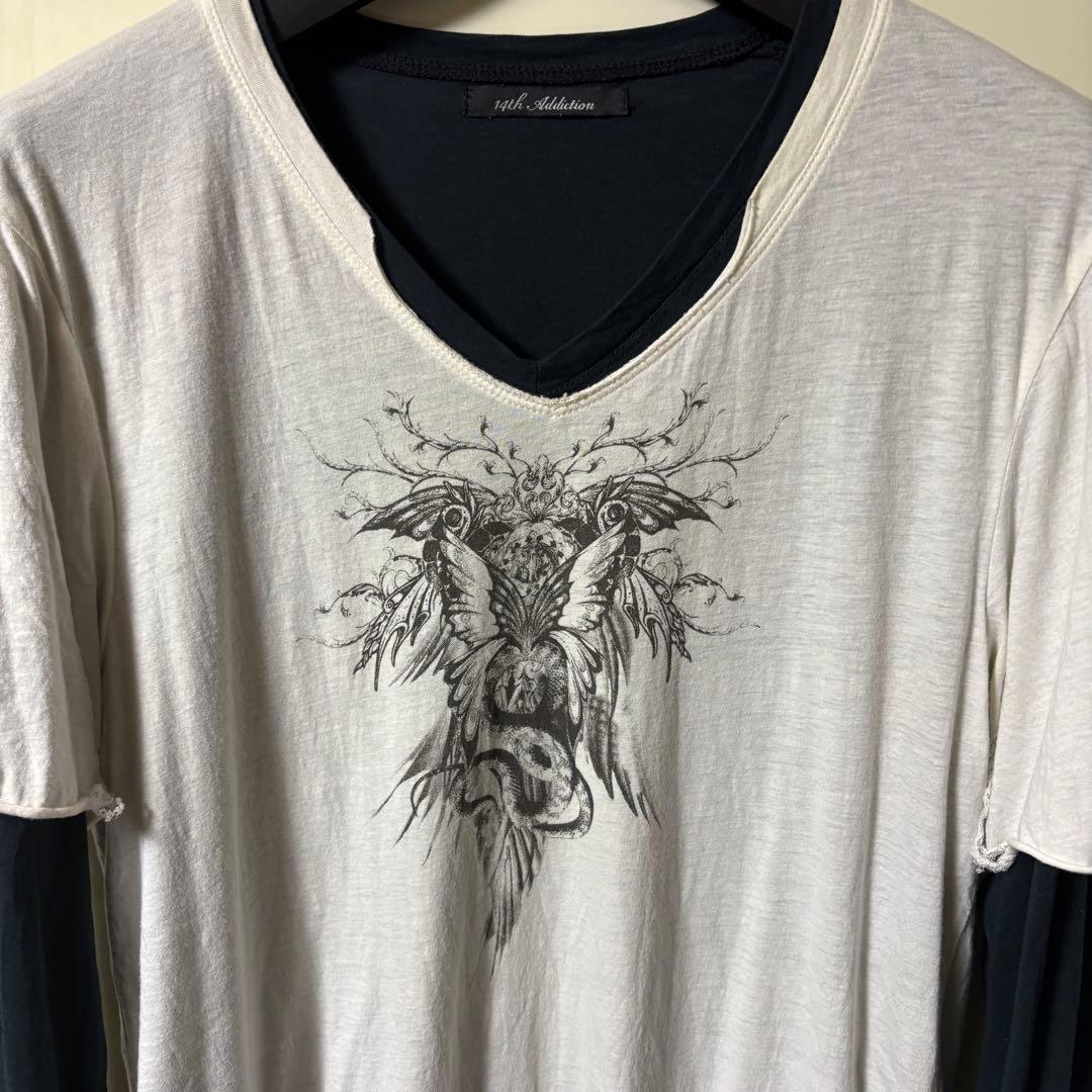 トップス 00s 14th addiction Phoenix Layered Top