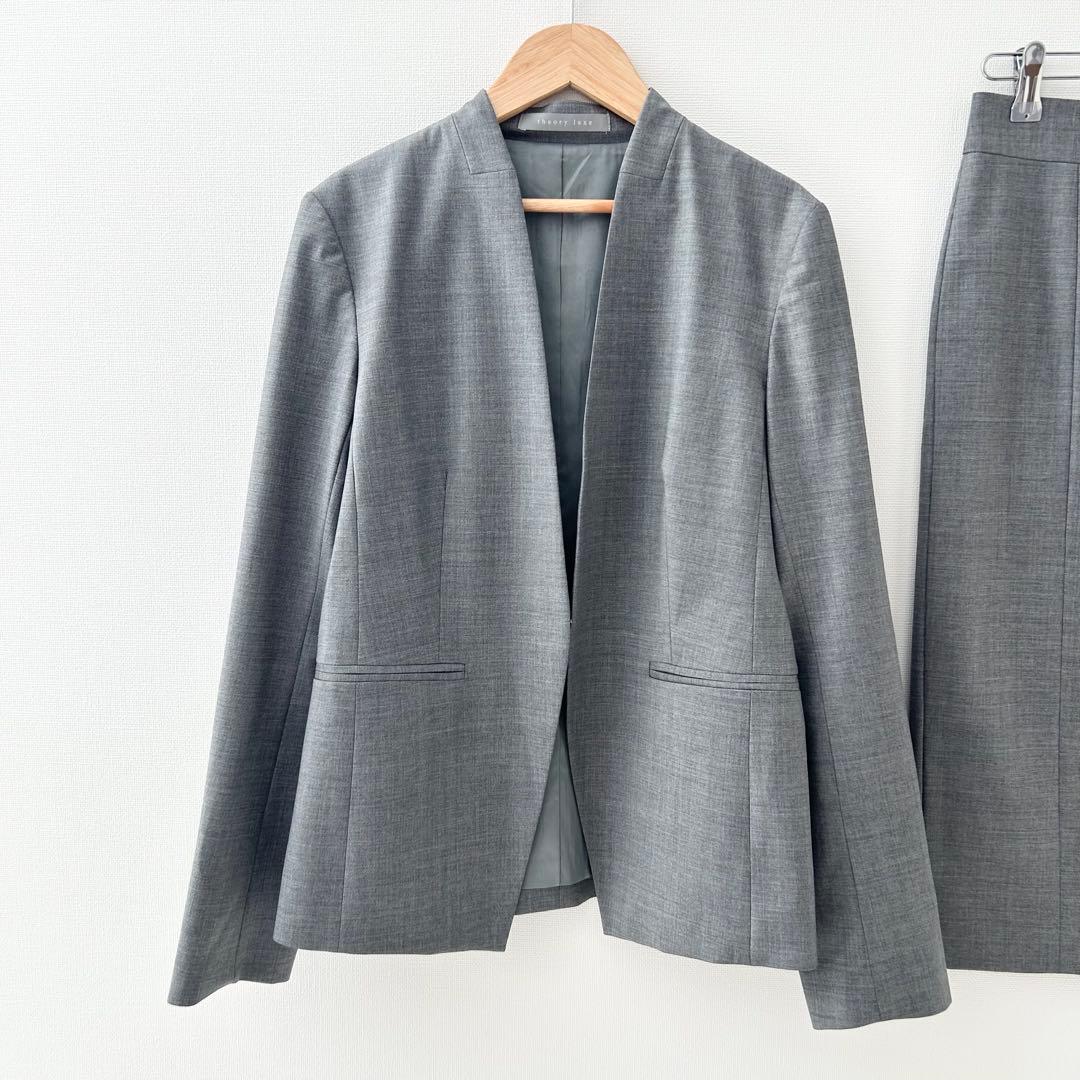美品✨Theoryluxe スカートスーツ　EXECTIVE グレー　2024
