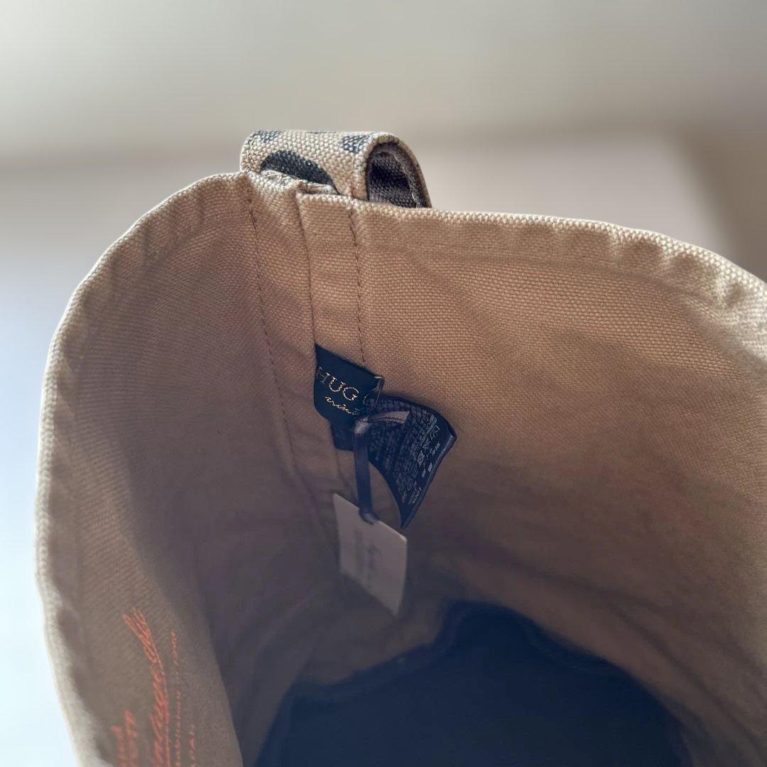 ハグオーワー　レオパード柄バケットバッグM size