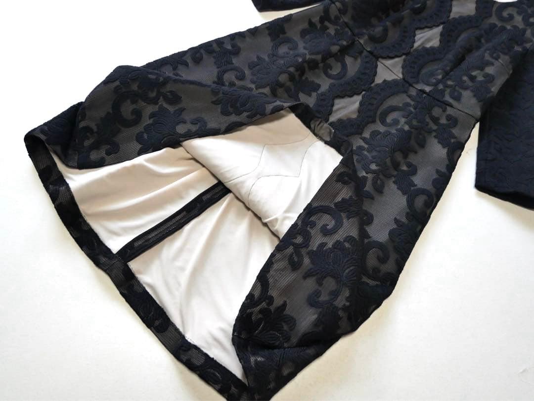 Leilian レリアン レースデザイン ミディ丈 ワンピース 9