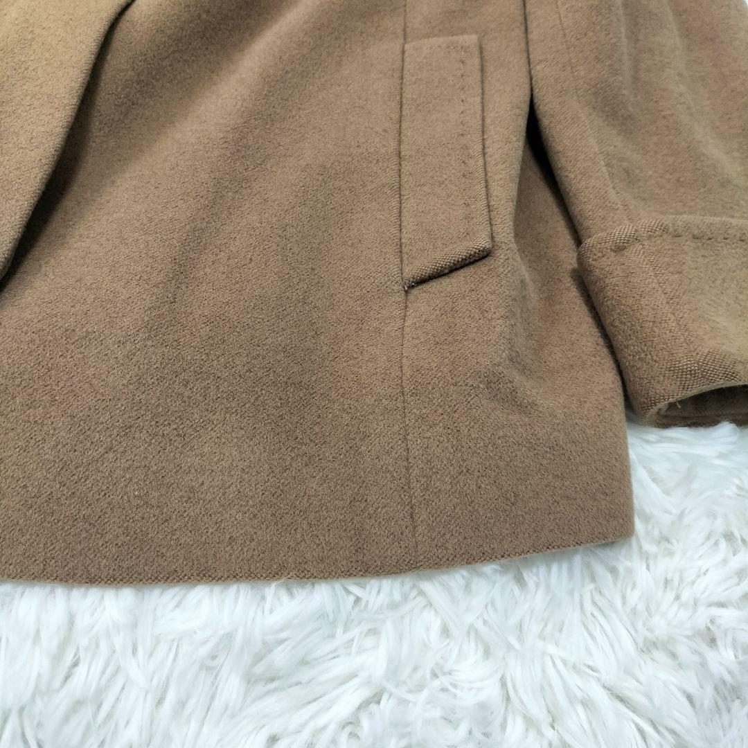 【バーバリーロンドン】 アンゴラ混 ノヴァ ステン カラーコート 大きいサイズ