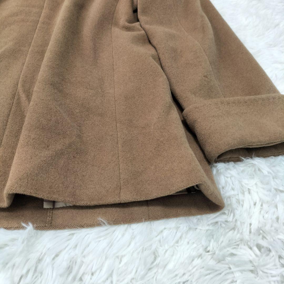 【バーバリーロンドン】 アンゴラ混 ノヴァ ステン カラーコート 大きいサイズ