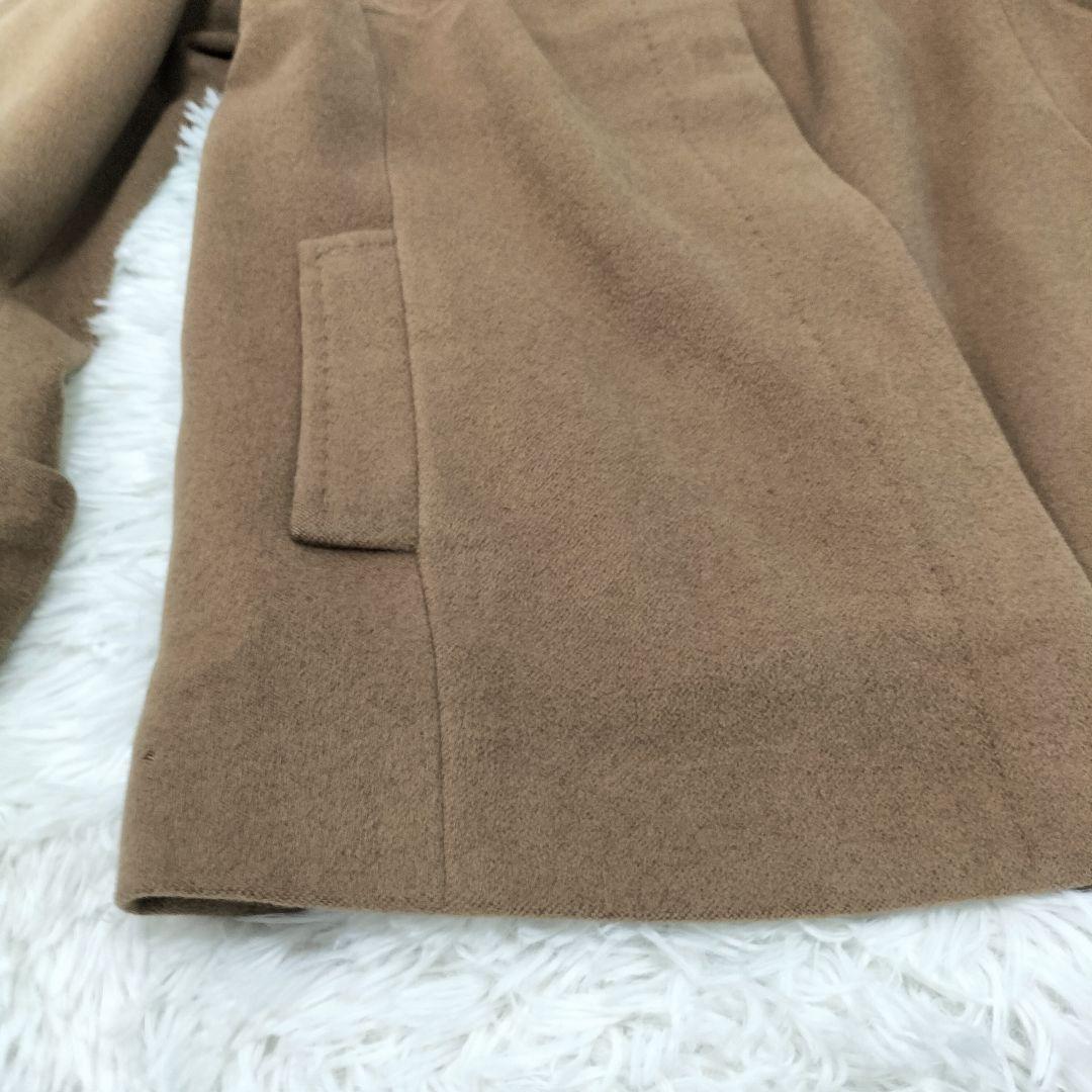 【バーバリーロンドン】 アンゴラ混 ノヴァ ステン カラーコート 大きいサイズ