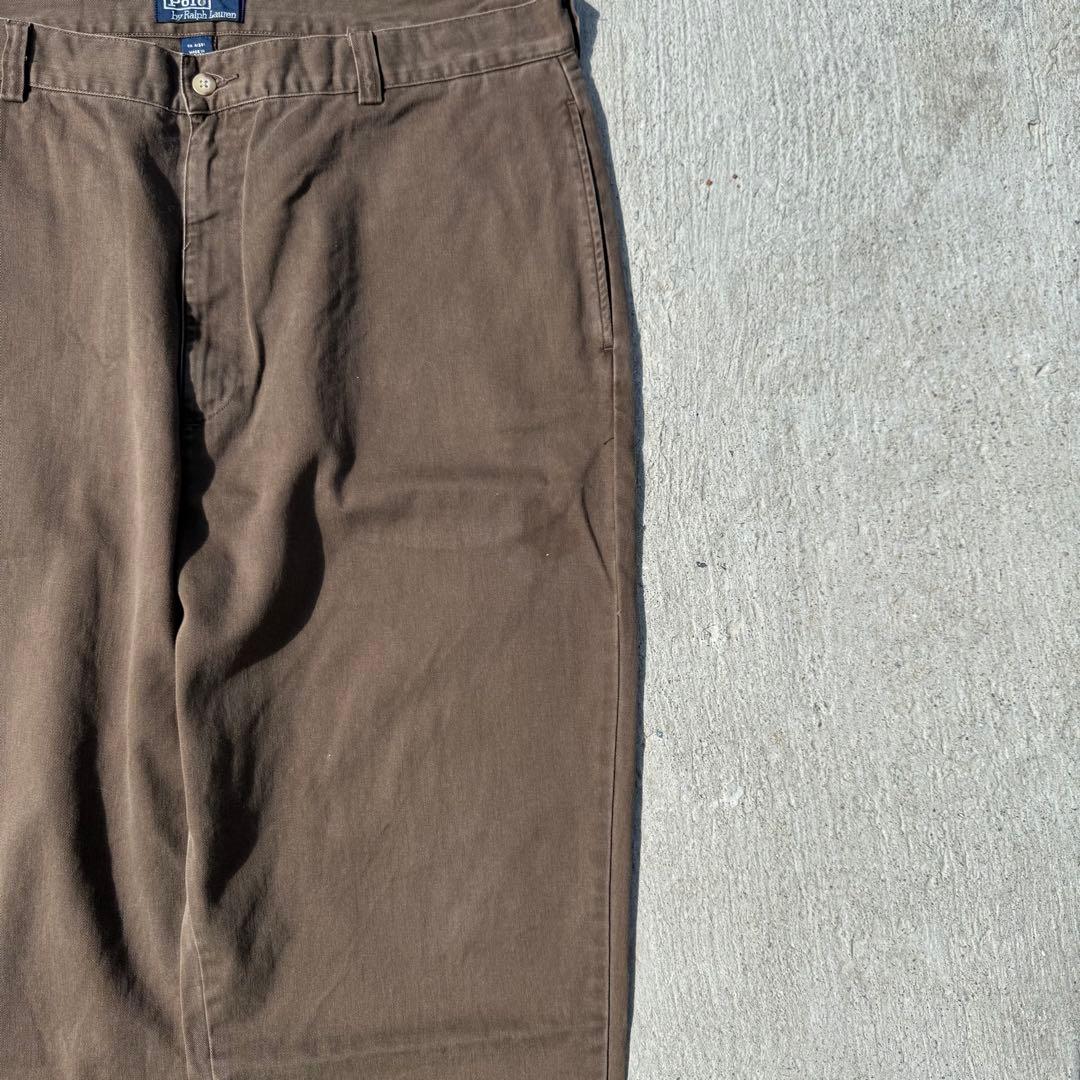 ポロラルフローレン ポロチノ メキシコ製 ブラウン w40 極太