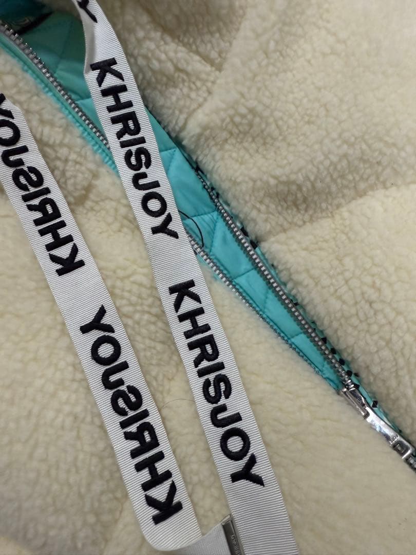 クリスジョイ KHRISJOY ダウンベスト　リバーシブル　ペイズリー柄