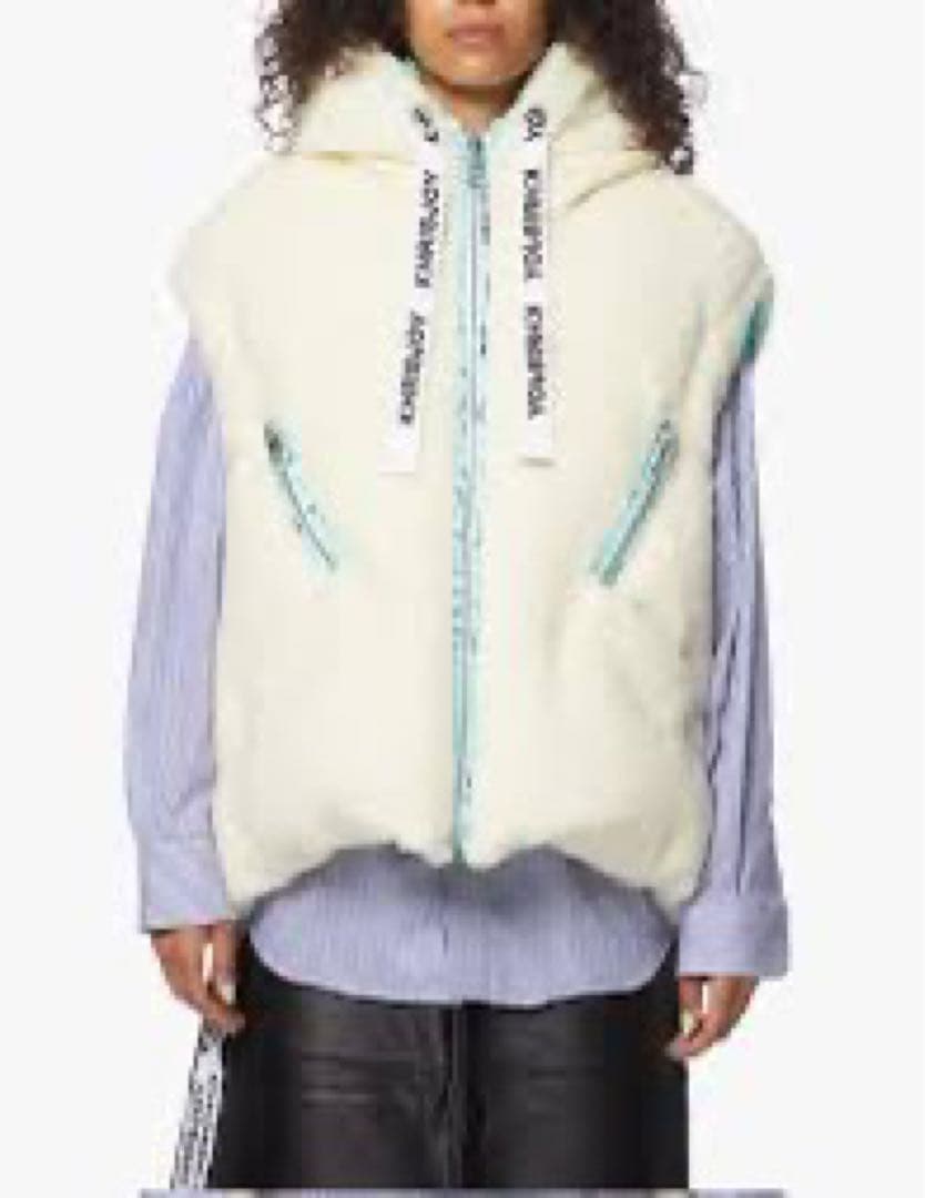 クリスジョイ KHRISJOY ダウンベスト　リバーシブル　ペイズリー柄