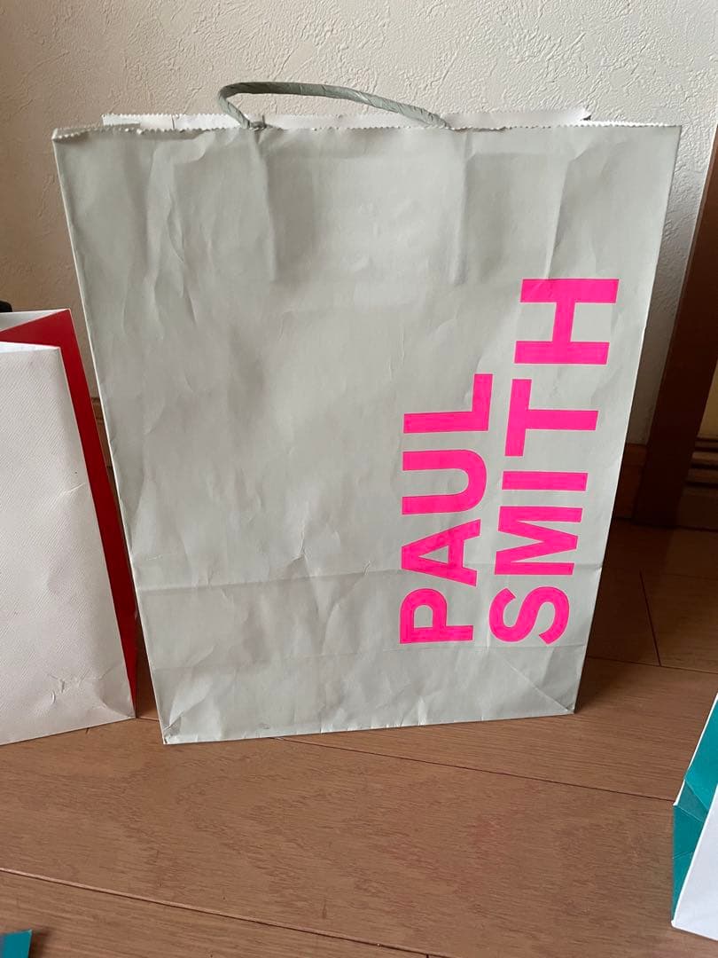 【美品】Paul Smith ブライトストライプ　ラビット　二つ折り財布
