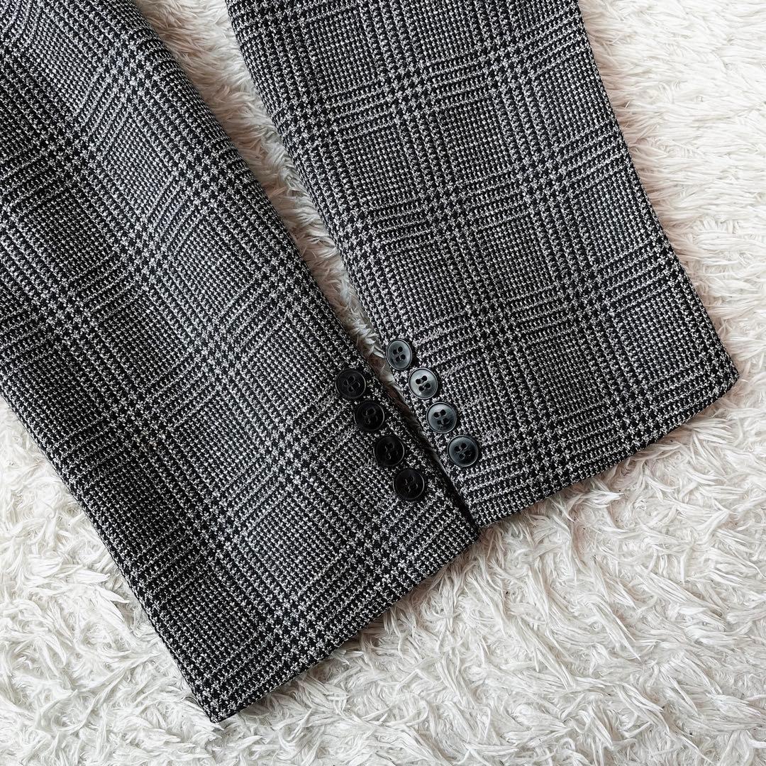 【美品】クリスチャンディオール テーラードジャケット グレンチェックウール