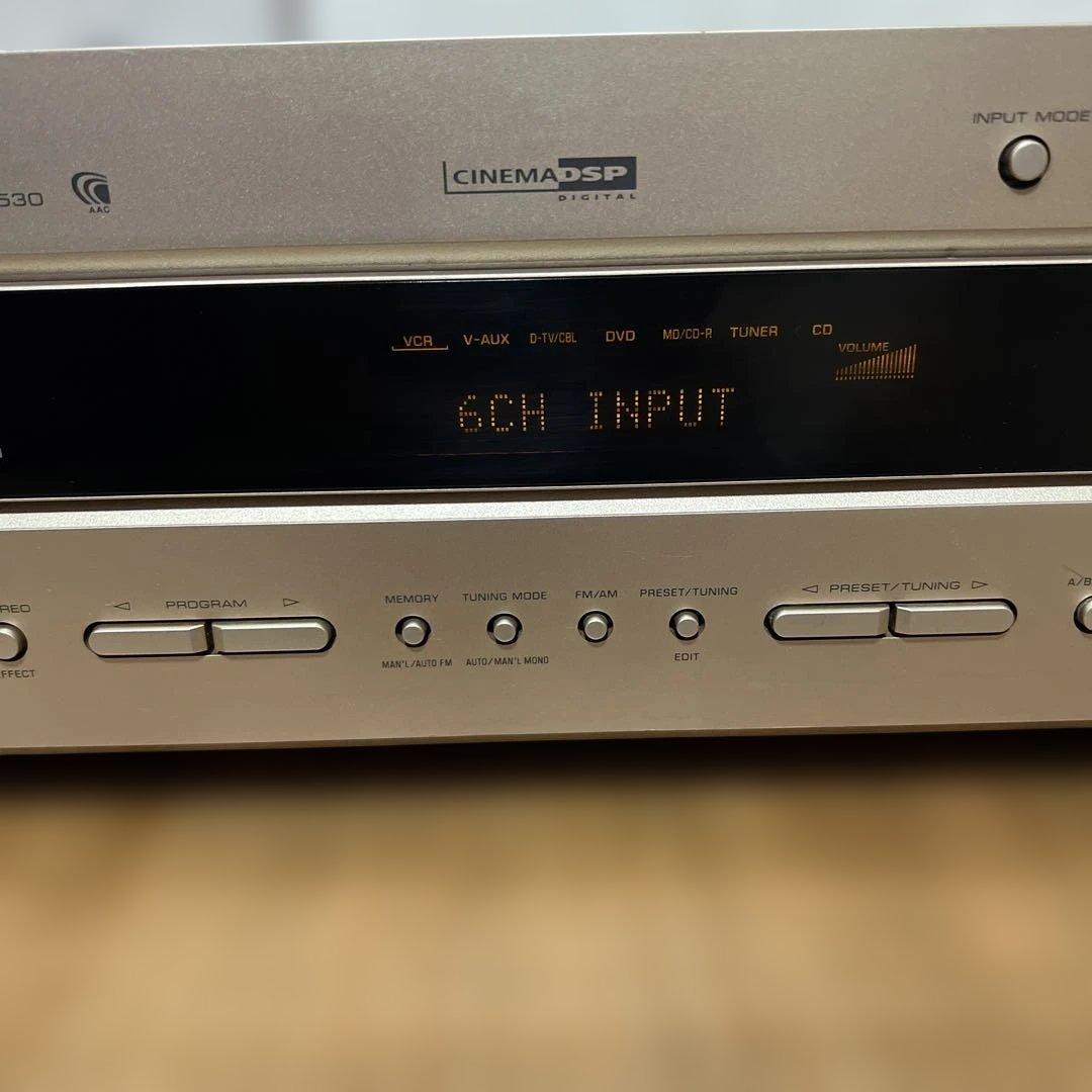 Yamaha DSP-AX530 AVアンプ ゴールド中古品です。