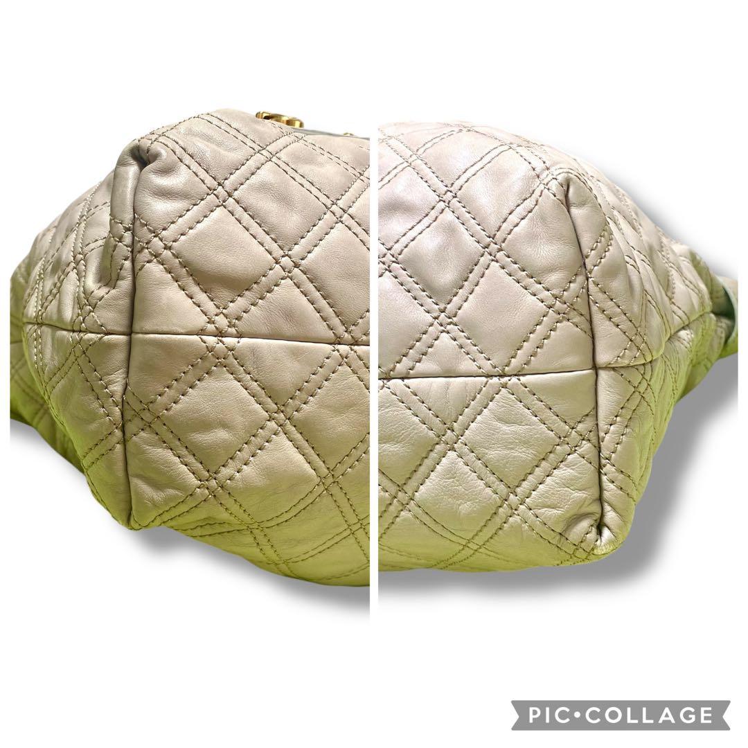 MARC JACOBS マークジェイコブス　キルティングレザー　トートバッグ　革