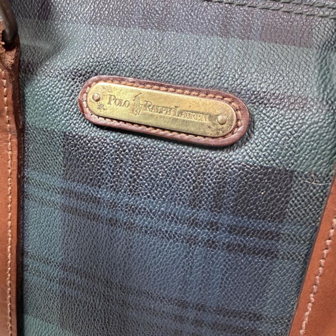 Polo Ralph Lauren ミニボストンバッグ pvc レザー