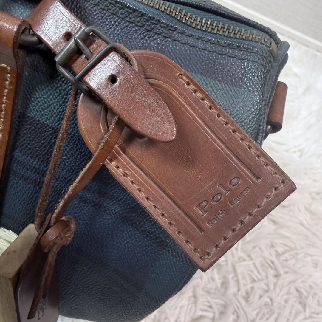 Polo Ralph Lauren ミニボストンバッグ pvc レザー