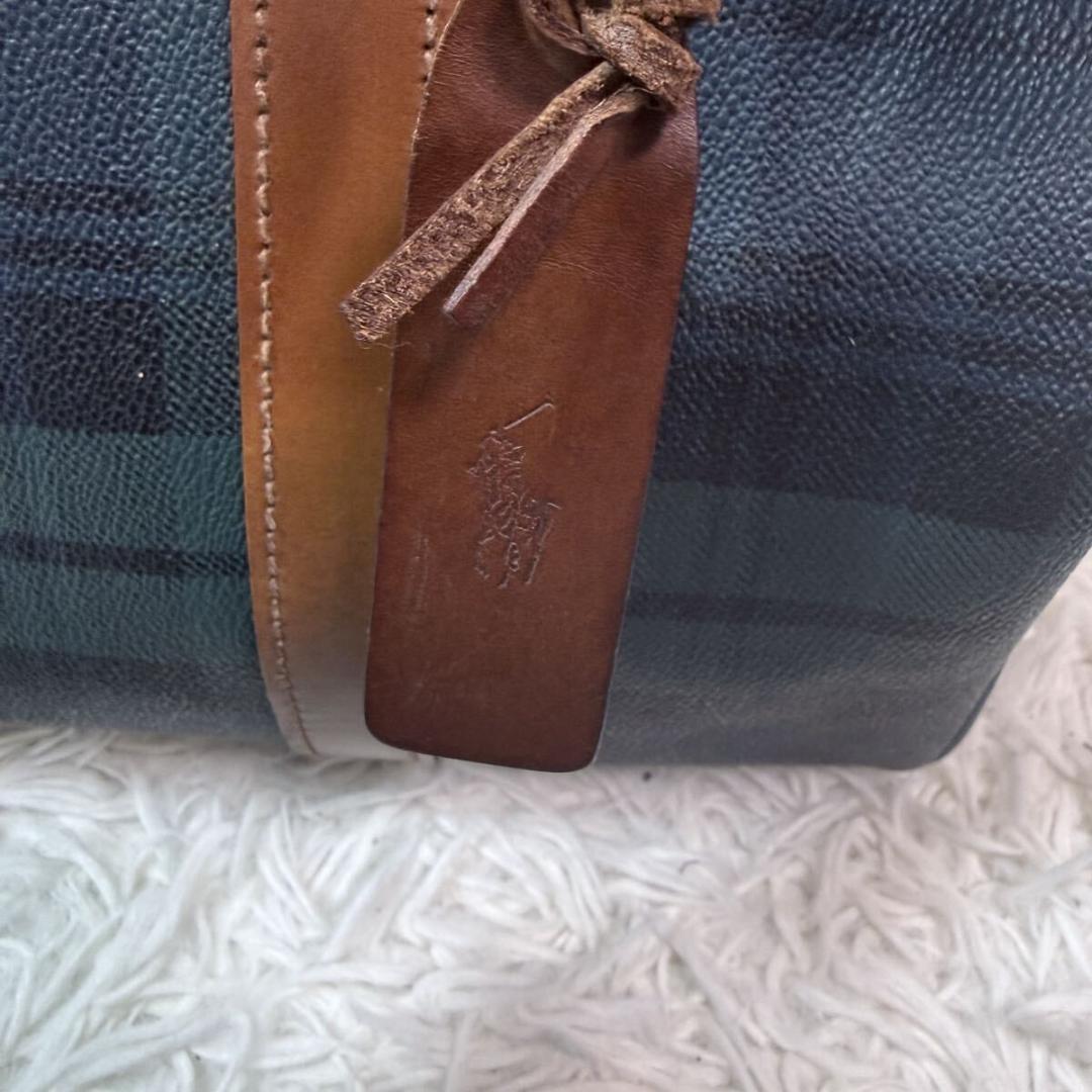 Polo Ralph Lauren ミニボストンバッグ pvc レザー