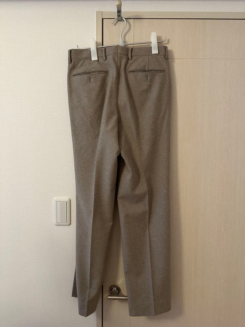 【極上フランネル】AURALEE ウールフリングフランネルスラックス