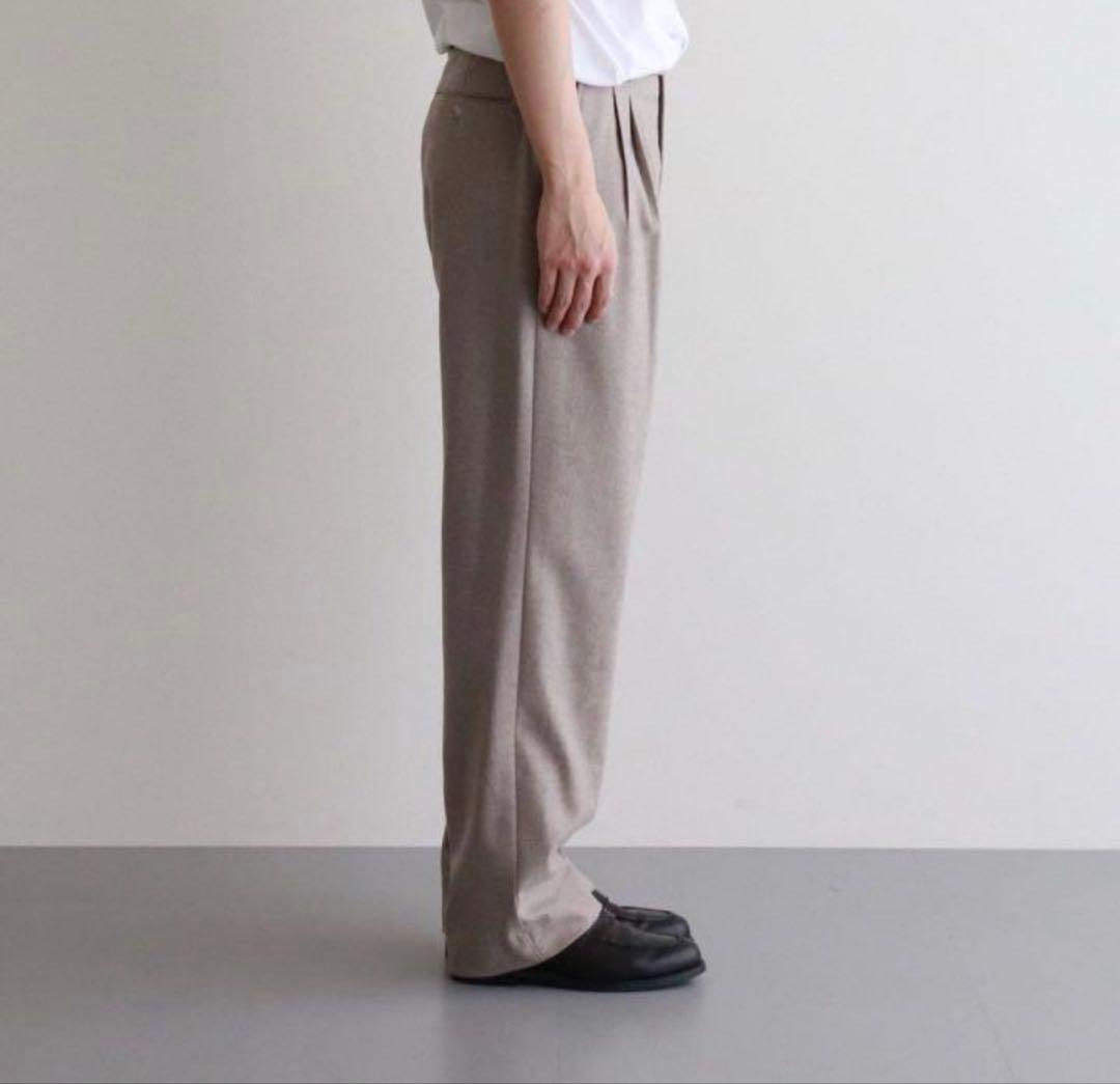 【極上フランネル】AURALEE ウールフリングフランネルスラックス