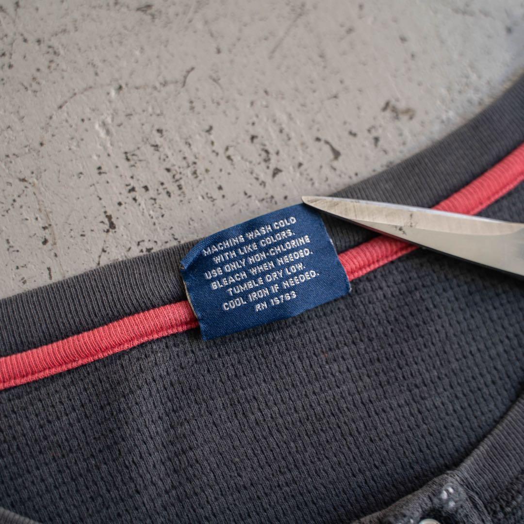 90s Polo Ralph Lauren フェード ヘンリーネック サーマル