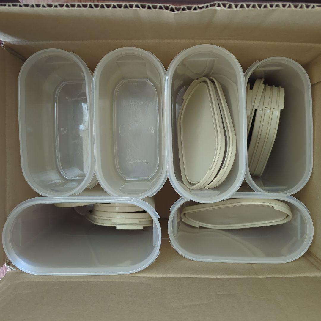 タッパーウェアMM楕円ナッツベージュ 12個セット