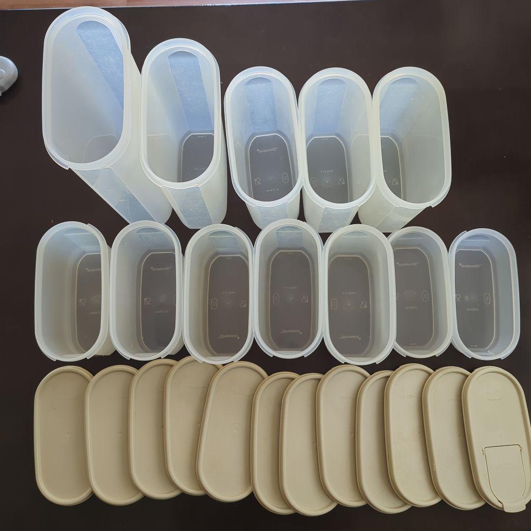 タッパーウェアMM楕円ナッツベージュ 12個セット