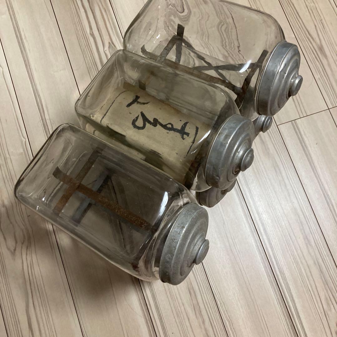 【稀品】アンティーク　駄菓子屋　たばこ瓶　昭和レトロ　ガラス瓶　キャニスター