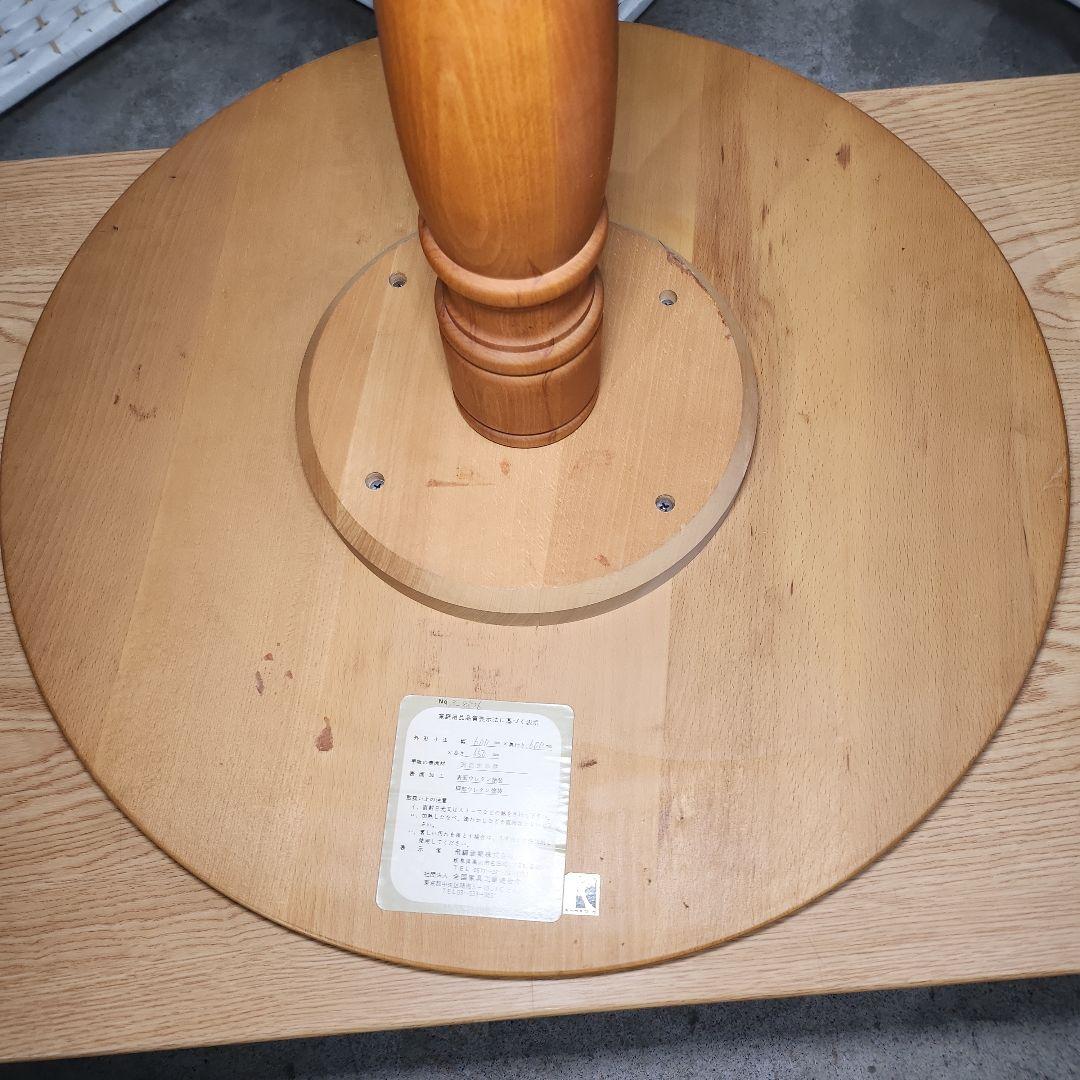 飛騨産業 キツツキ ラウンドテーブル アンティーク 美品
