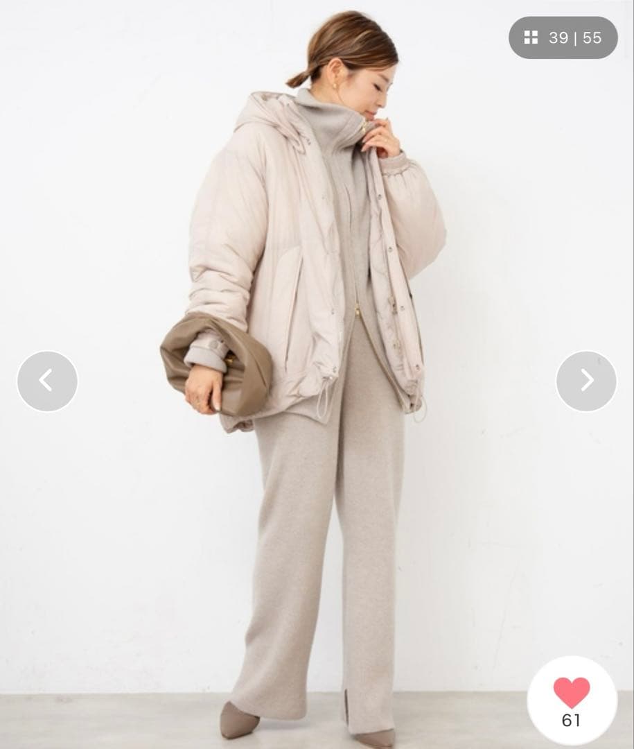 ドゥーズィエムクラス *OLBIA ロングジップ ブルゾン ¥59,400