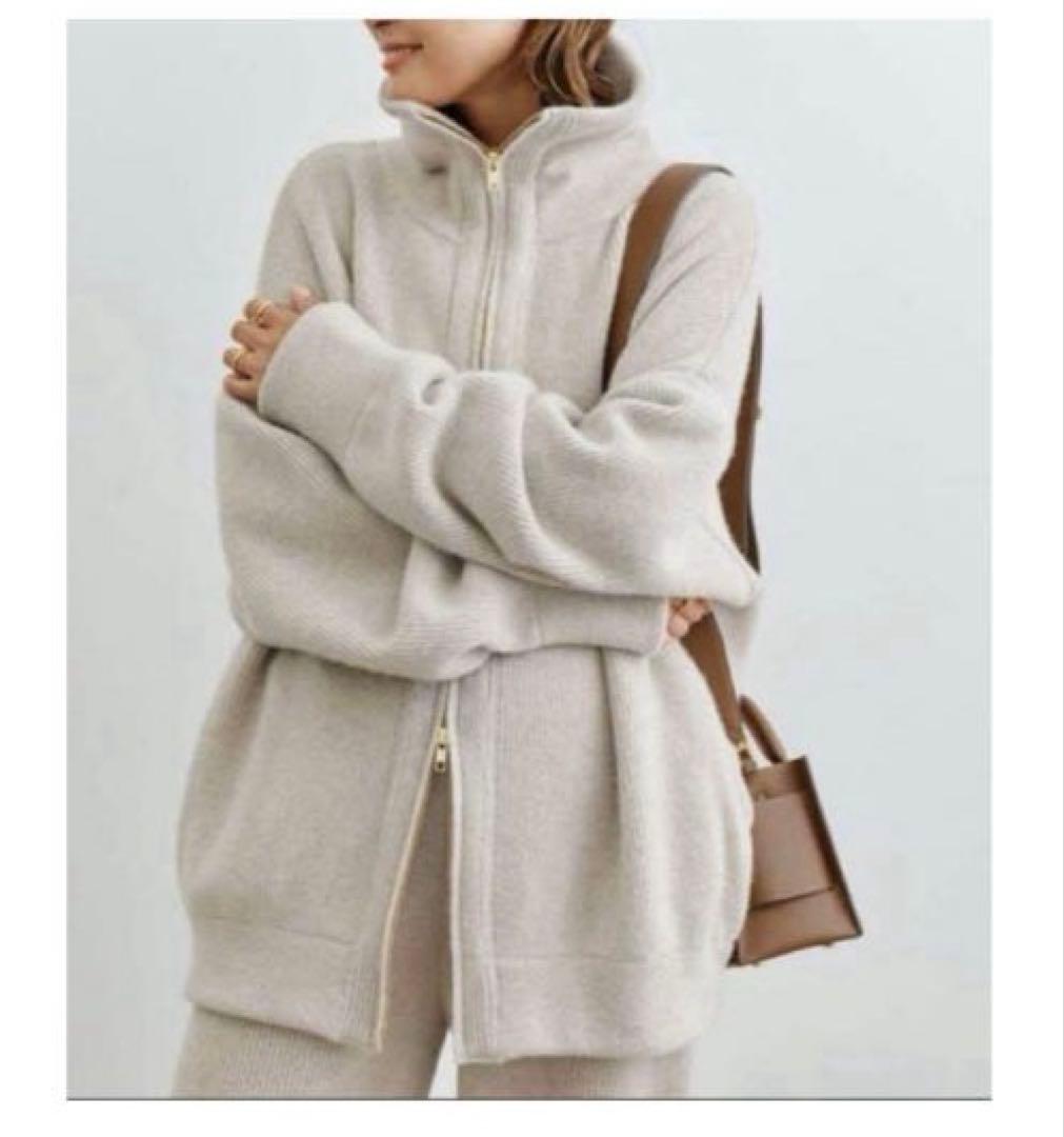 ドゥーズィエムクラス *OLBIA ロングジップ ブルゾン ¥59,400