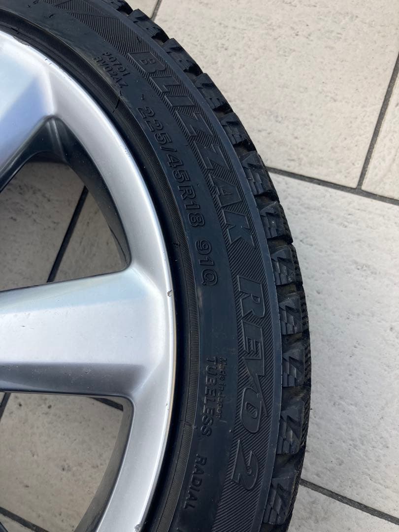 クラウン　純正ホイール　4本 スタッドレス装着 送料込み