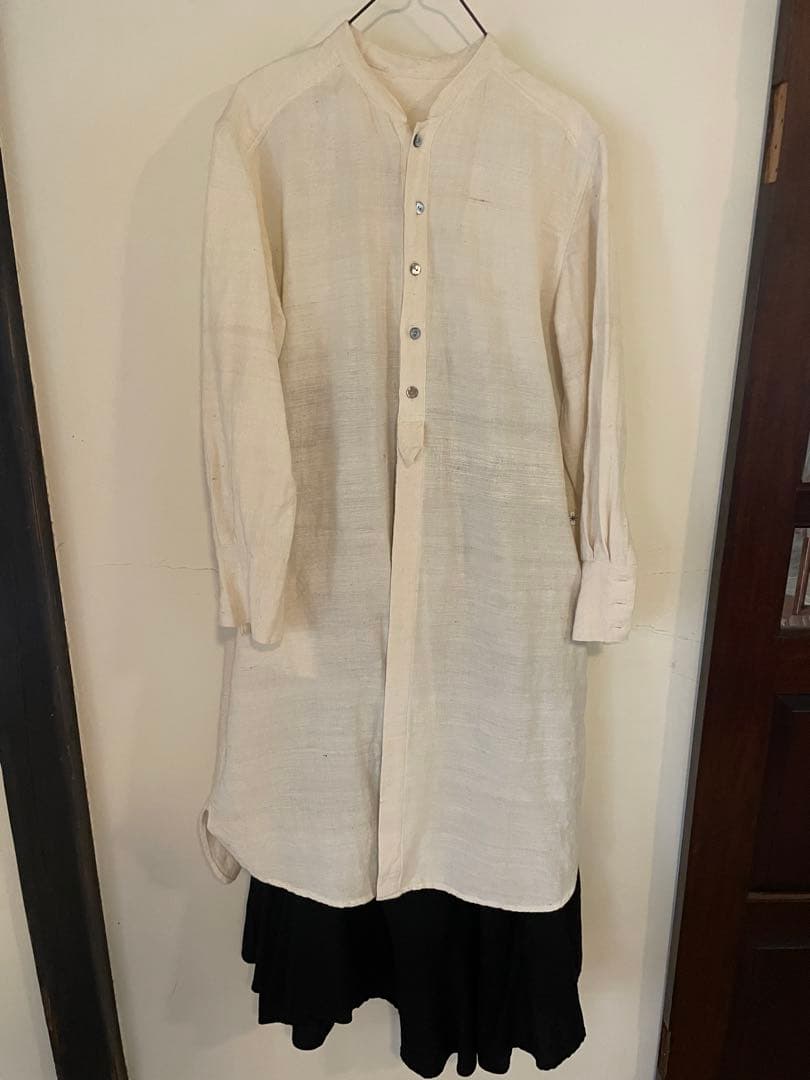 29800円　2024ss 手織り　オーガニック　うさと　ワンピース