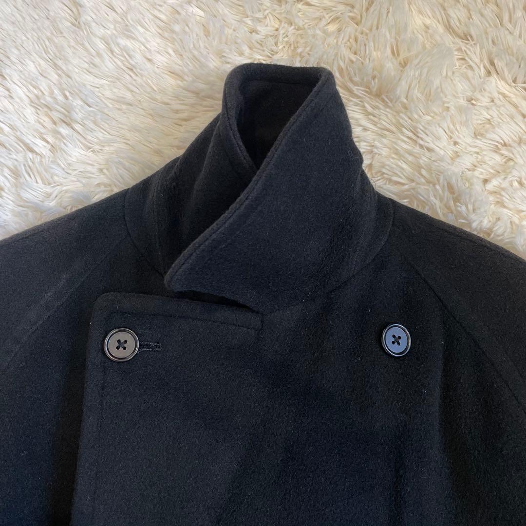 ラルフローレン ロング チェスター コート ベルト付き ウール ブラック