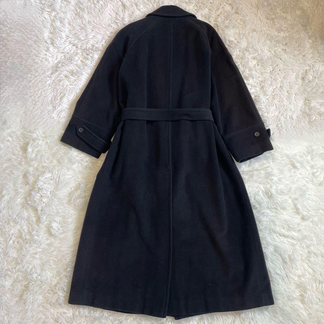 ラルフローレン ロング チェスター コート ベルト付き ウール ブラック