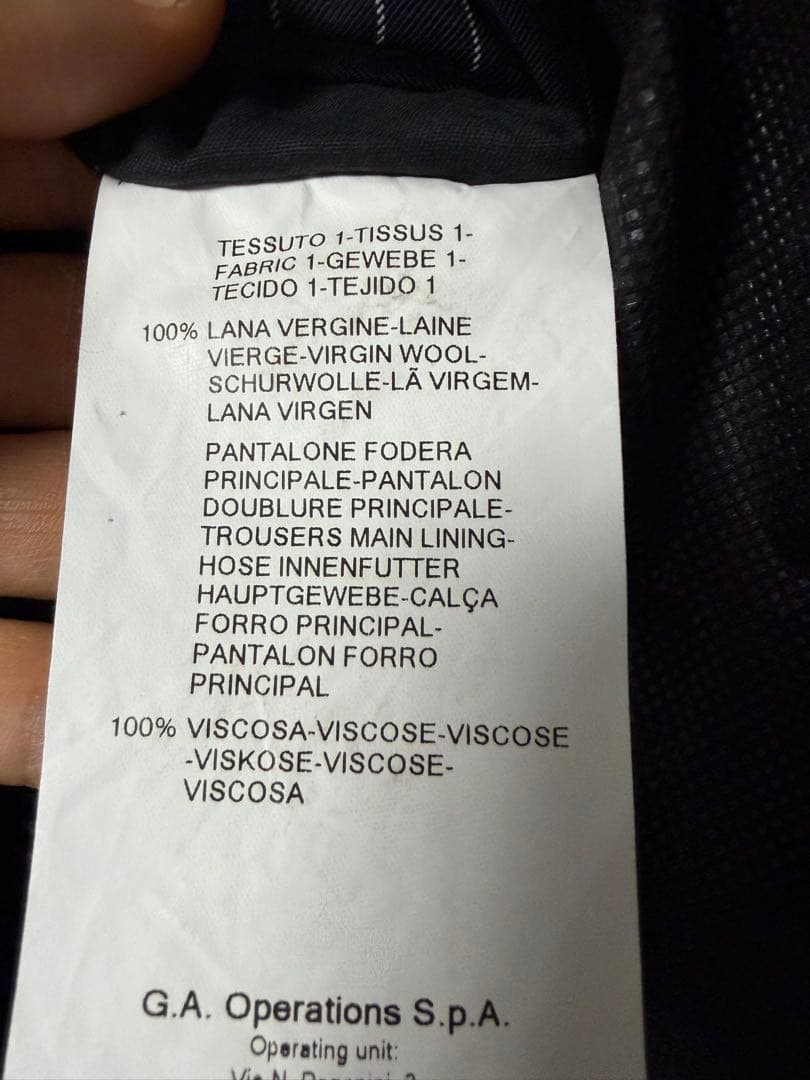 ARMANI COLLEZIONI セットアップスーツ48、シャツ、ネクタイ