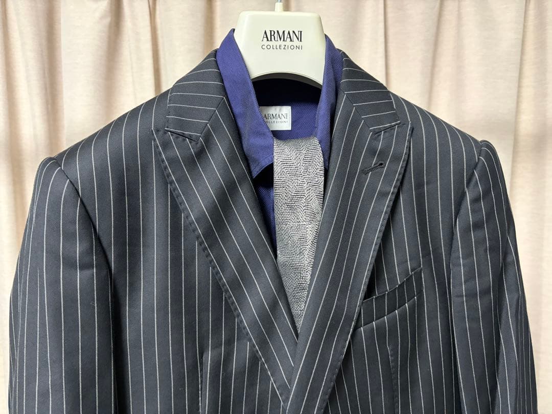ARMANI COLLEZIONI セットアップスーツ48、シャツ、ネクタイ