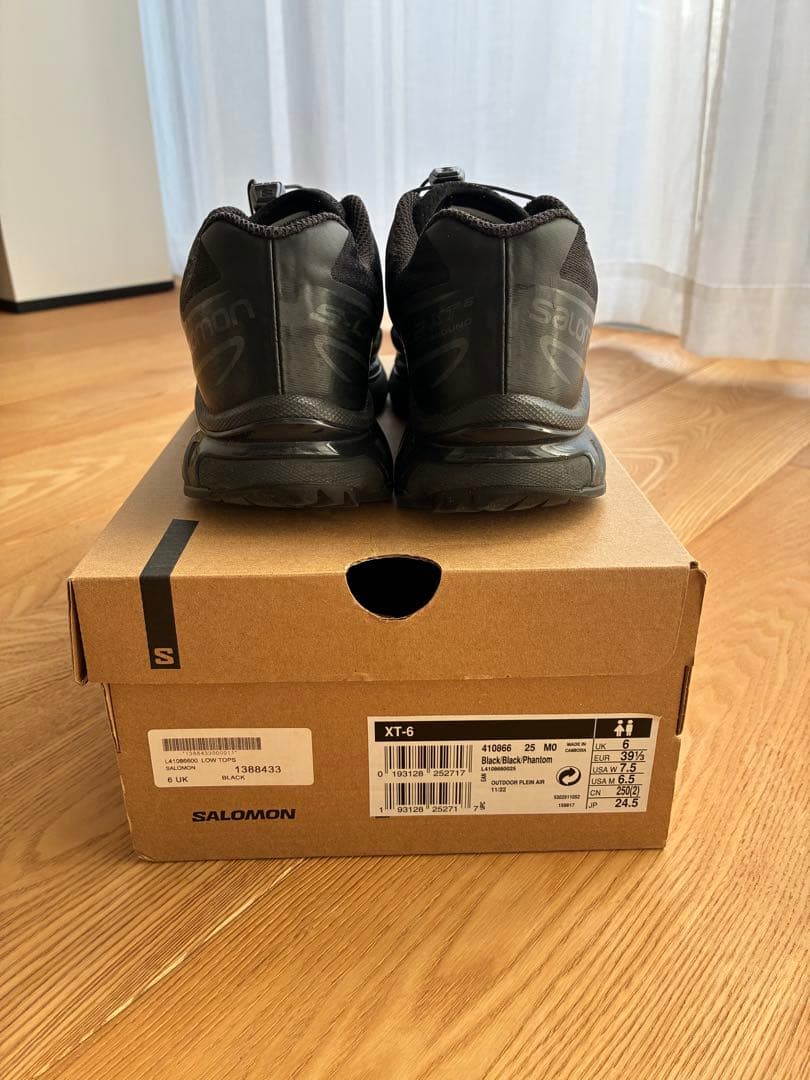 SALOMON XT-6 24.5 ブラック