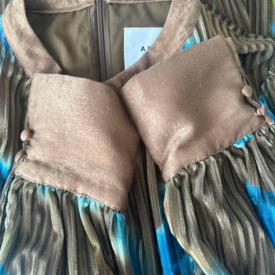 Ameri VINTAGE ／MILA VELOUR CUT DRESS M