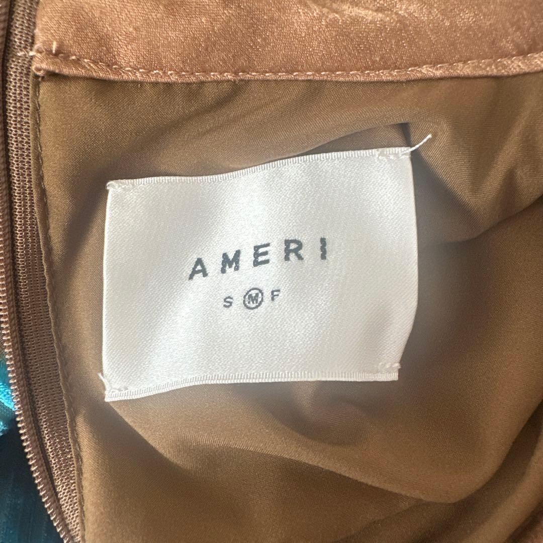 Ameri VINTAGE ／MILA VELOUR CUT DRESS M