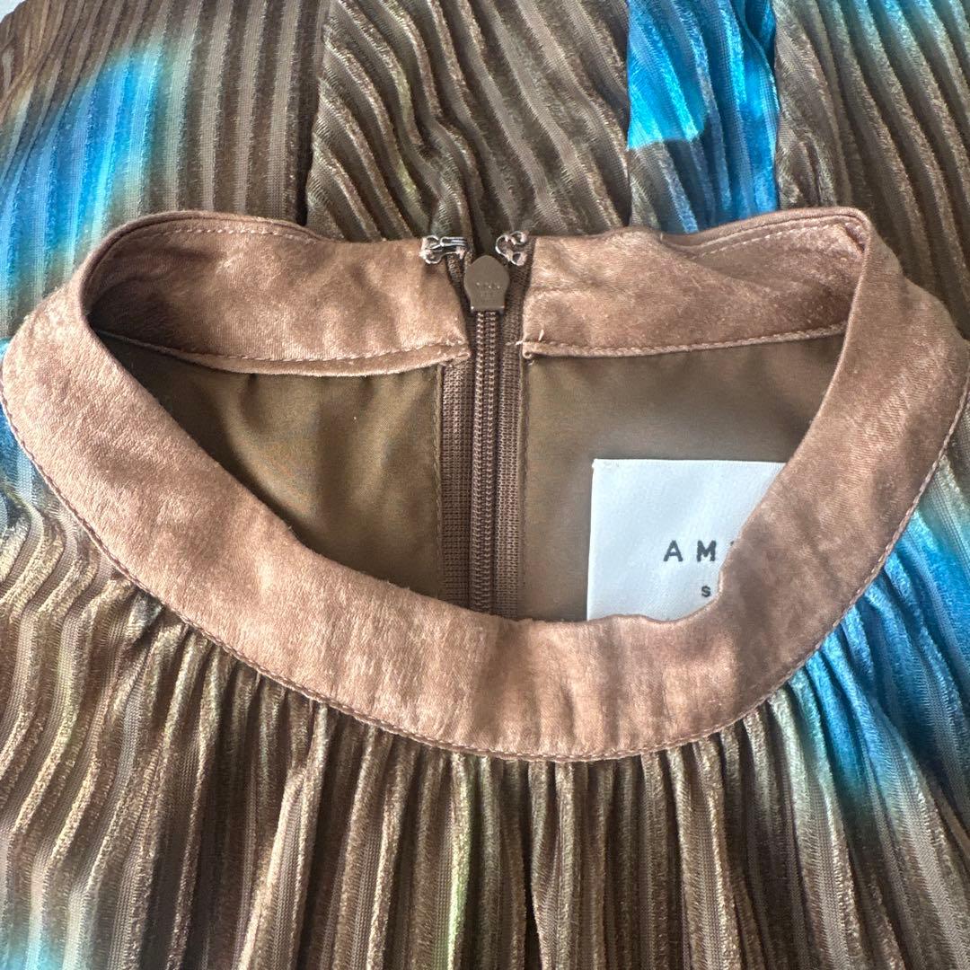 Ameri VINTAGE ／MILA VELOUR CUT DRESS M