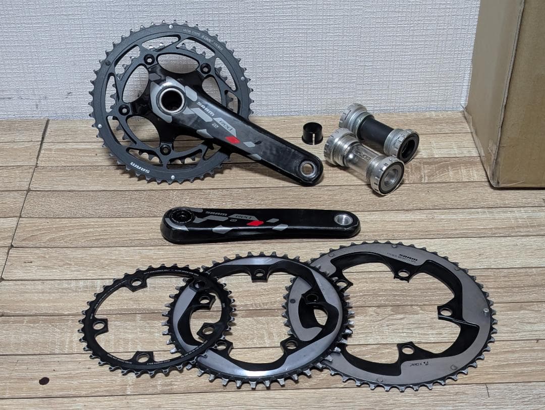 SRAM RED クランク 172.5㎜ BB2種 チェーンリング5枚